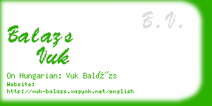 balazs vuk business card